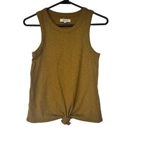 New‎ Madewell Knot Front Brown Pullover Tank Top Shirt Size XS